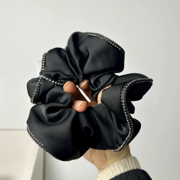 Y-039边钻布套上班通勤气质百搭发饰时尚头饰发圈简约