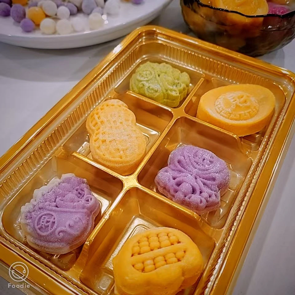 龙城福包1 盒6粒装+古法手作七彩小元宵 2包 250g一包广式早茶