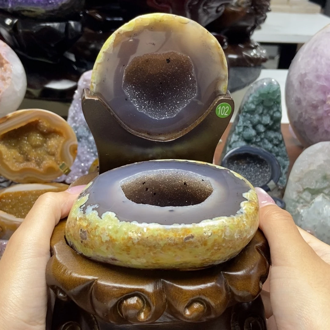 紫晶摆件未镶嵌水晶