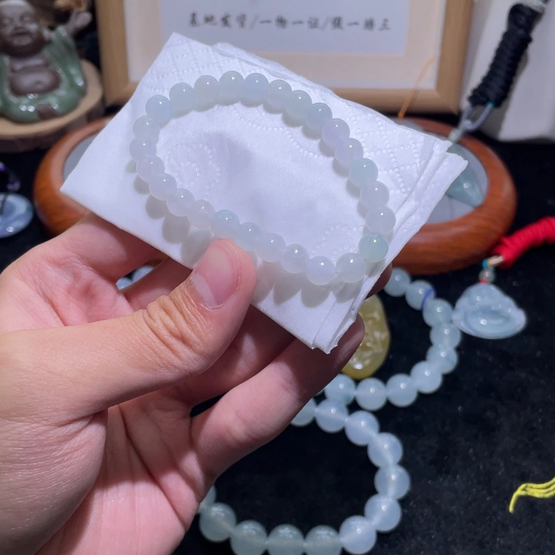 翡翠未镶嵌颈饰手串