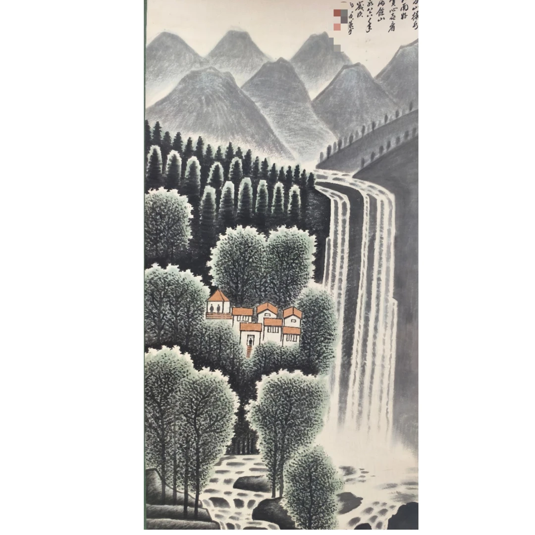 李KR 山水立轴 135 65 7.8平尺