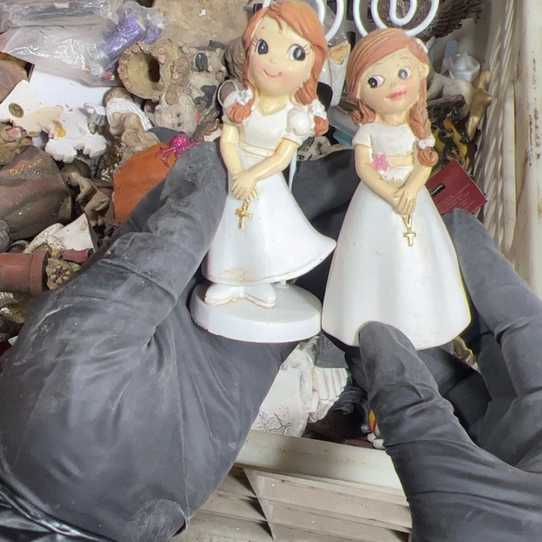 树脂小女孩和妈妈们可以