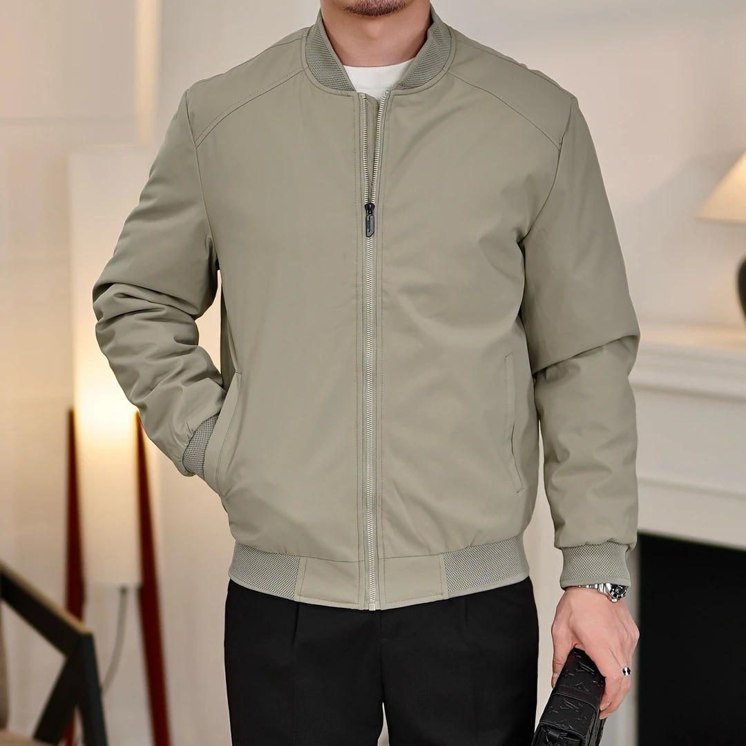 棒球领羽绒服男款冬季保暖御寒防寒高端休闲外套男