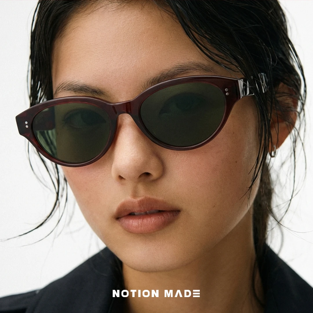 NOTIONMADE051新年红品限定防紫外线猫眼墨镜板材防紫外线遮阳镜商品图