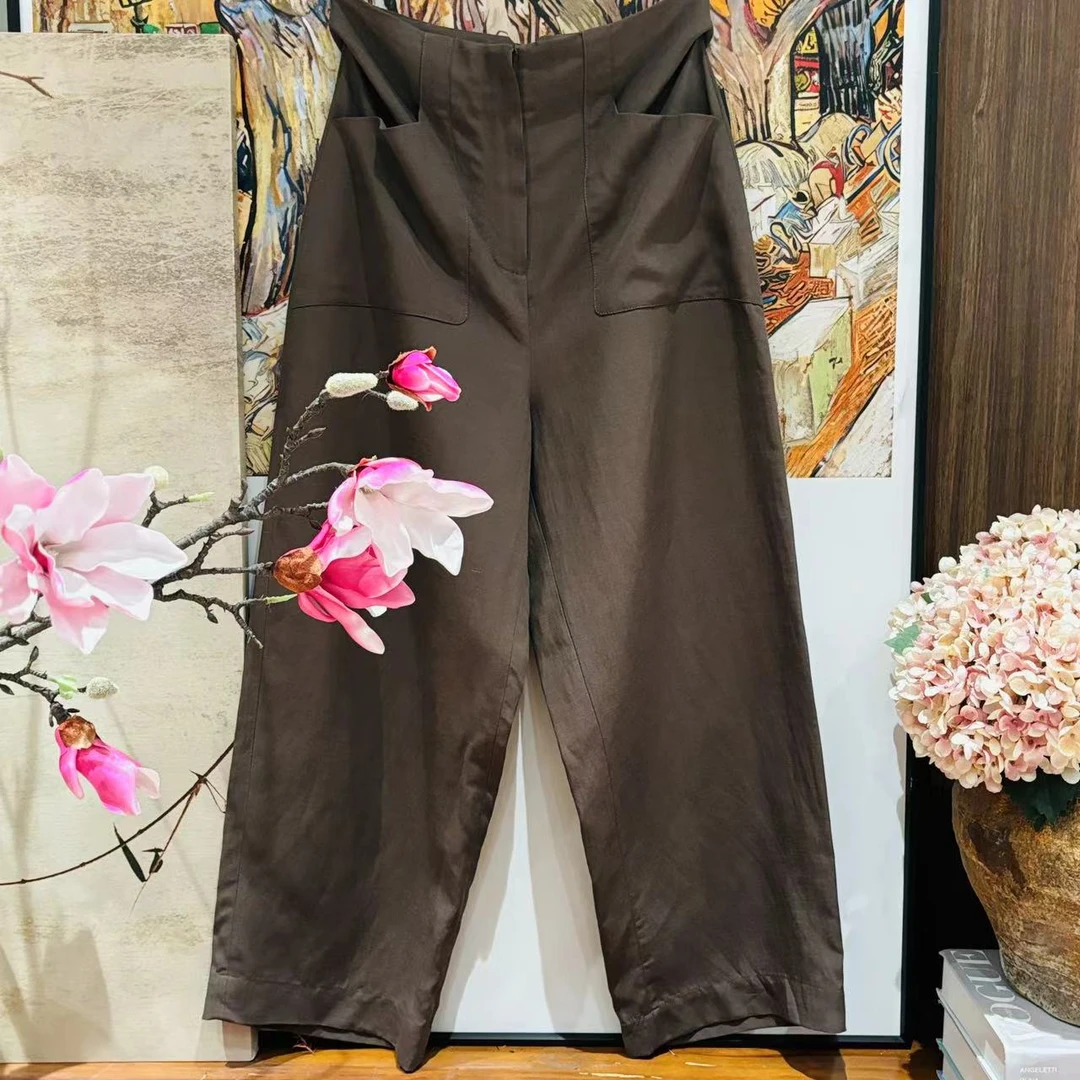 VV&AA  春夏新款时尚休闲百搭直筒宽松阔腿裤   T755
