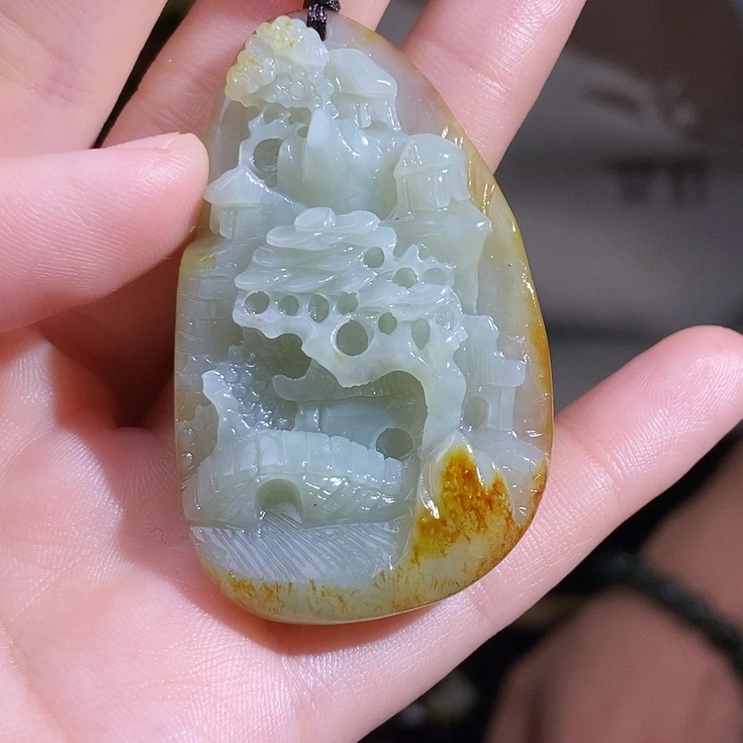 和田玉未镶嵌颈饰