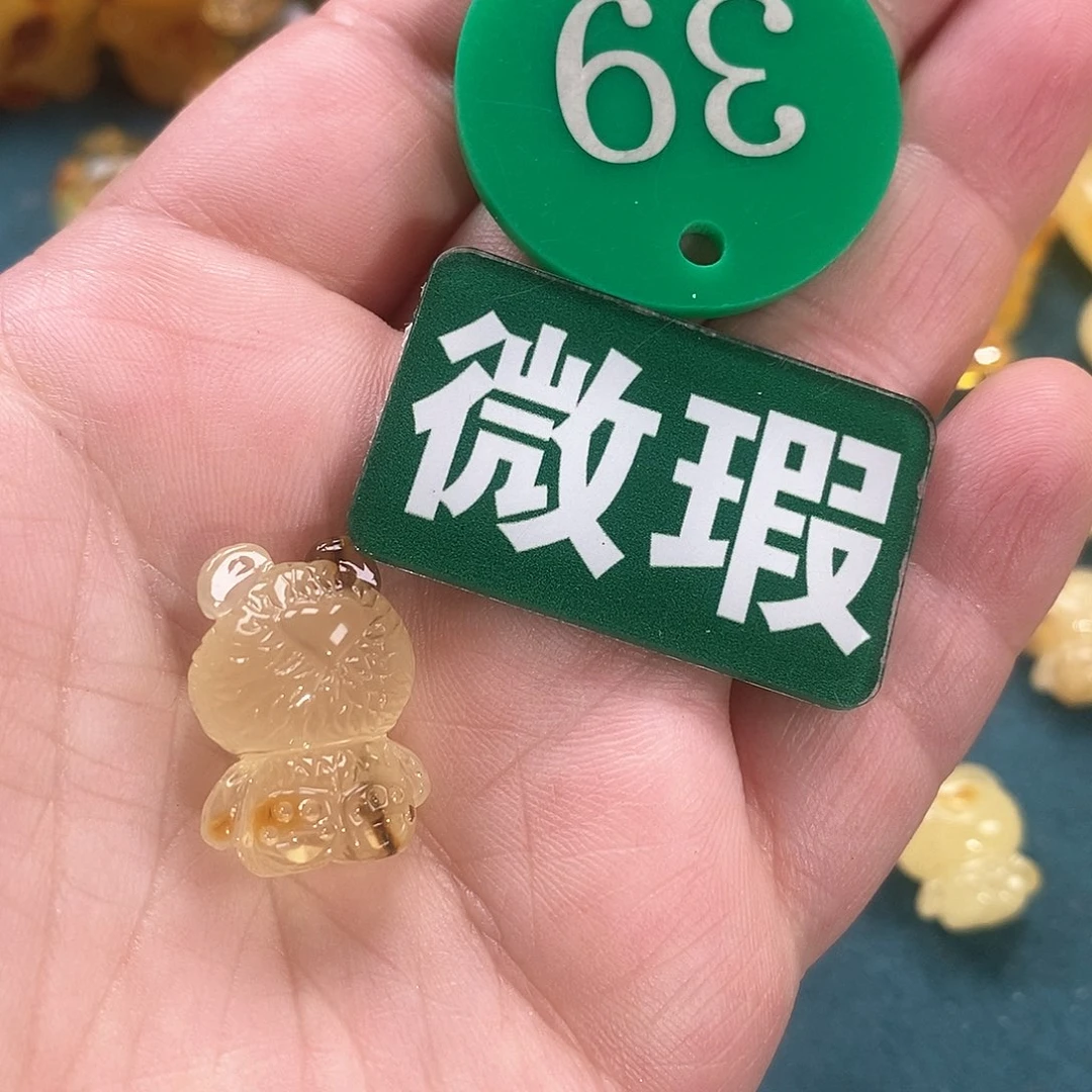 未镶嵌琥珀裸石听*?裸石