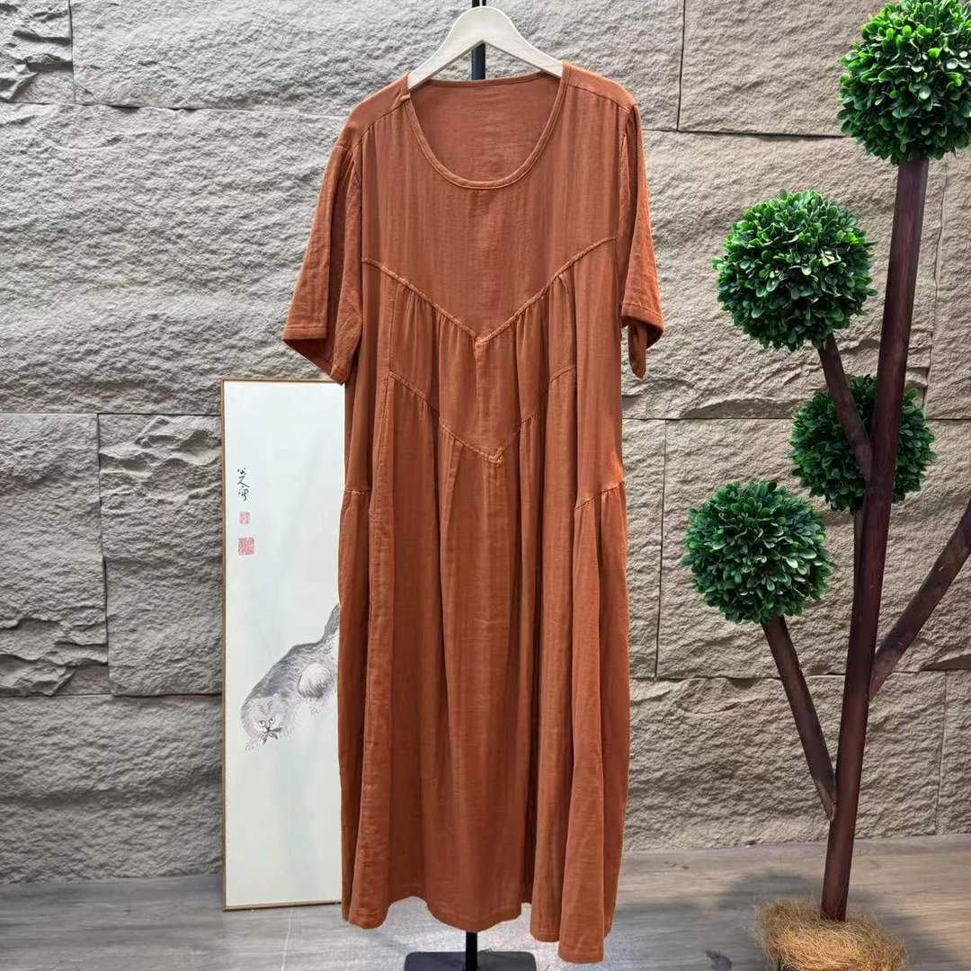 10324新款优雅减龄宽松显瘦碎花连衣裙QZ