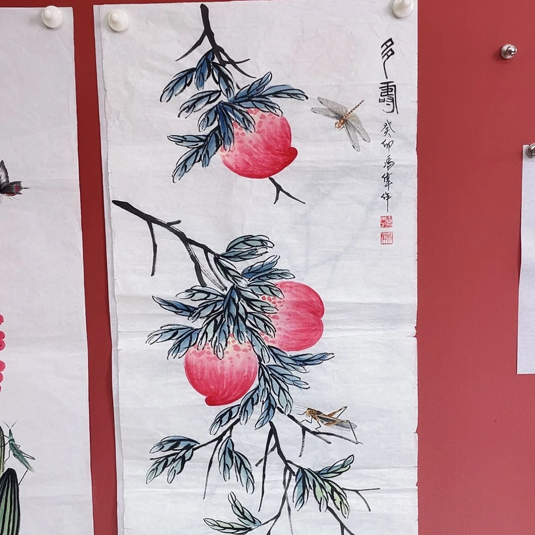 国画冯伟老师手绘国画作品音浩