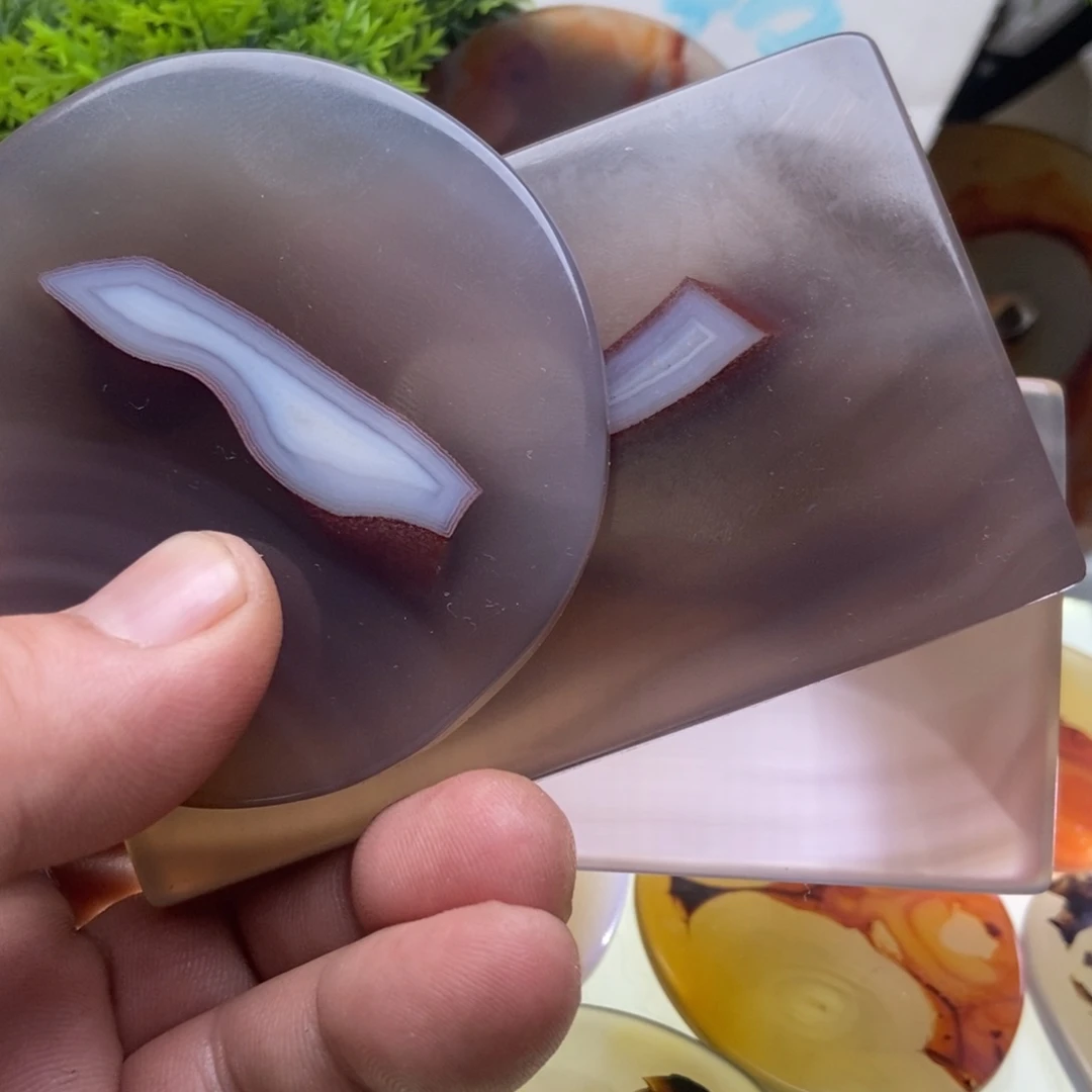 【闪购商品】玛瑙/玉髓颈饰未镶嵌云*