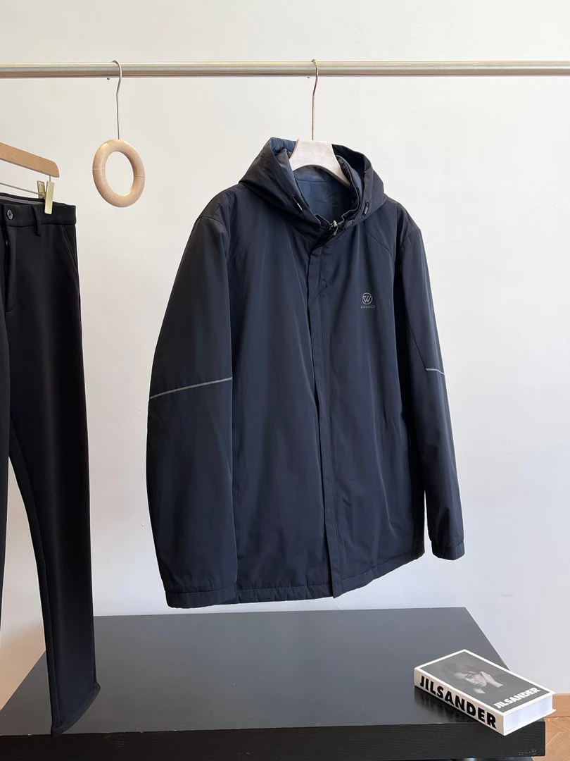 特！47%羊毛填充！ 双面可穿！商场余D 夹克棉衣外套 C14 男装H6633