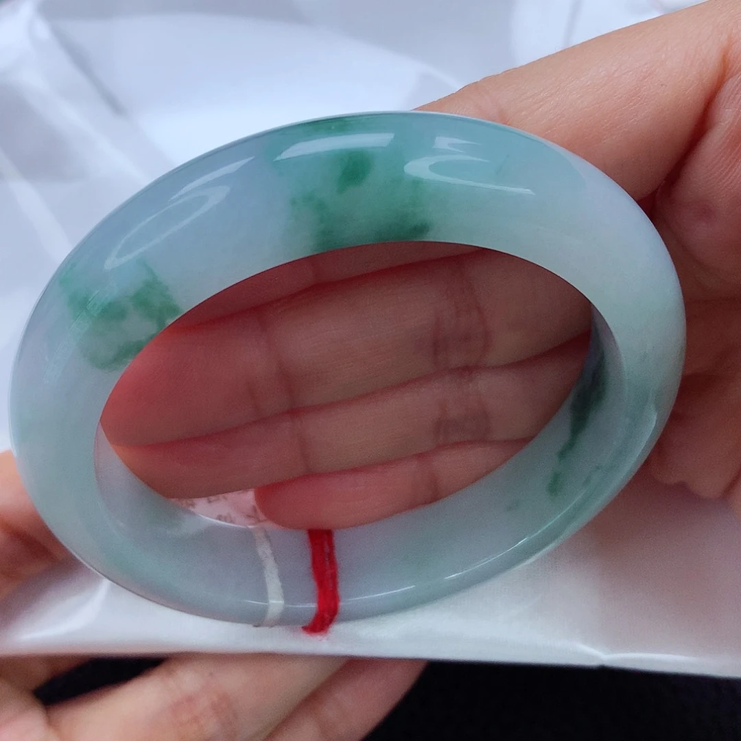 未镶嵌手镯翡翠55.5 君子兰