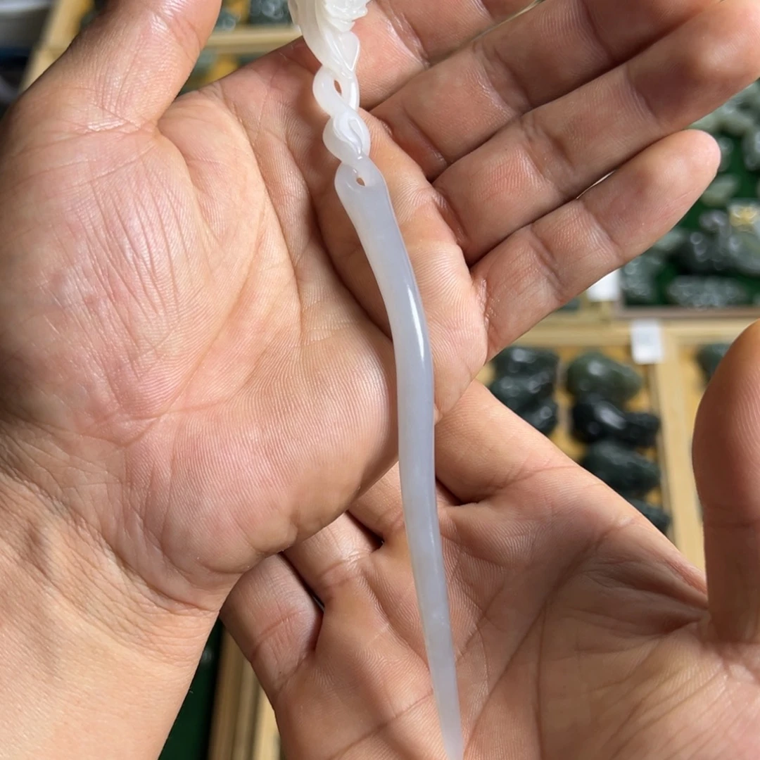 和田玉未镶嵌发饰