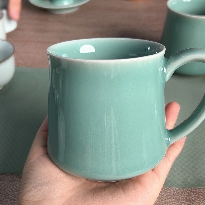 龙泉云间青瓷小米茶器