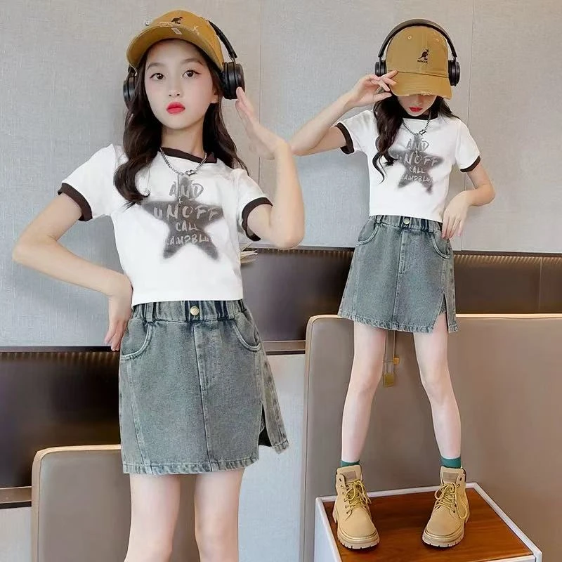 女童牛仔短裤外穿夏季薄款新款夏款裙裤中大童夏装裤裙儿童裤子潮