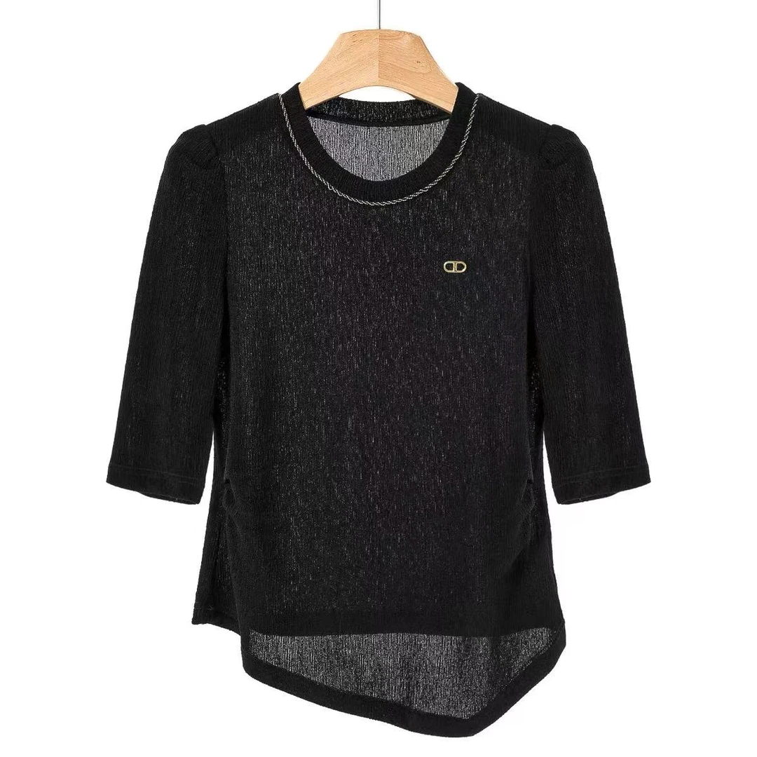 【JX110两色衬衫上衣】麦多多专属衬衣洋气时尚夏季小衫女装显瘦