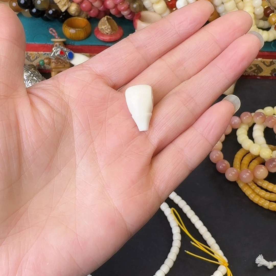 驼骨手串/手链道骆驼骨瓷白三通