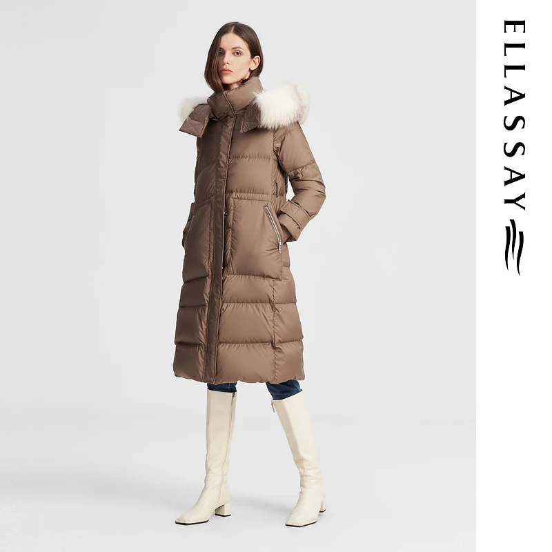 【丽公主专享】歌力思冬季经典工装风连帽羽绒服EWW344L00600