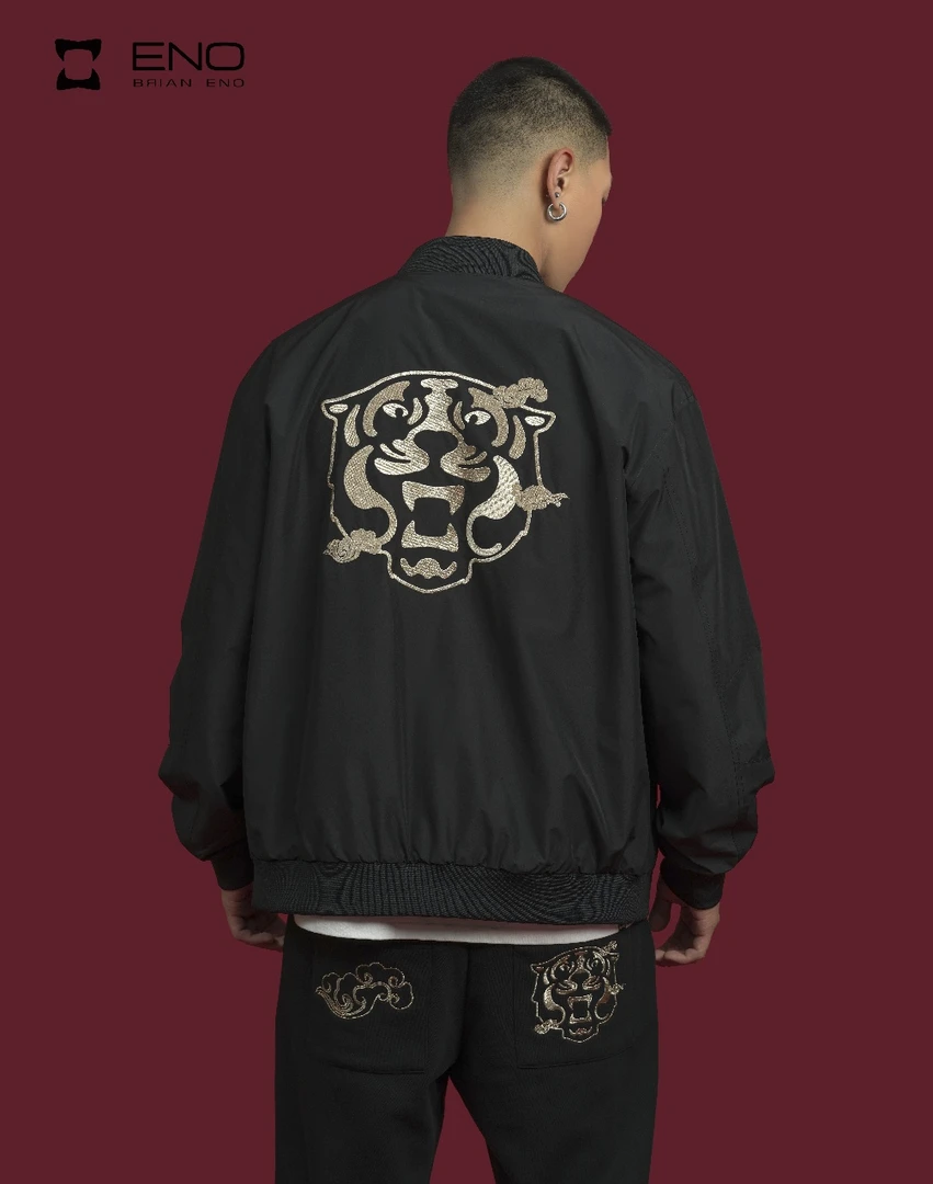 BRIAN ENOBRIAN ENO棒球服情侣黑色轻奢