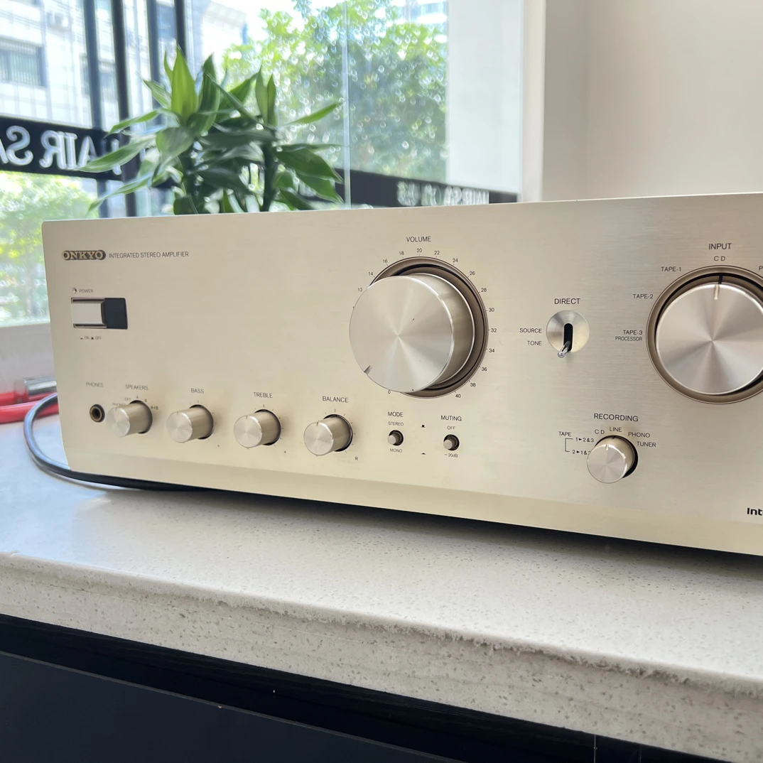 95新 Onkyo/安桥 安桥925纯音乐功放，不包邮不包退换看好在拍