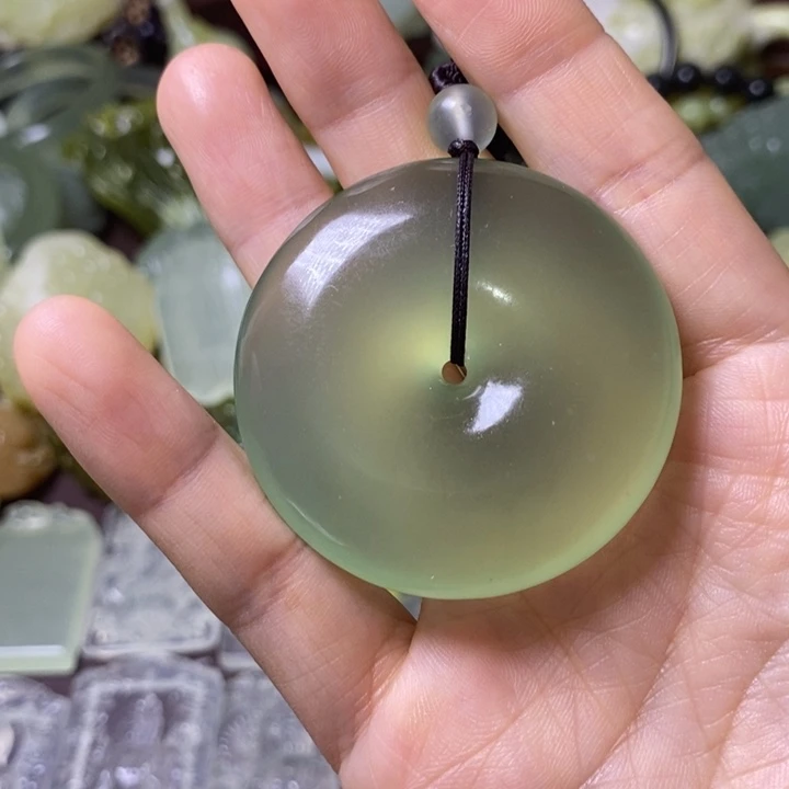 岫玉岫玉挂件未镶嵌高*