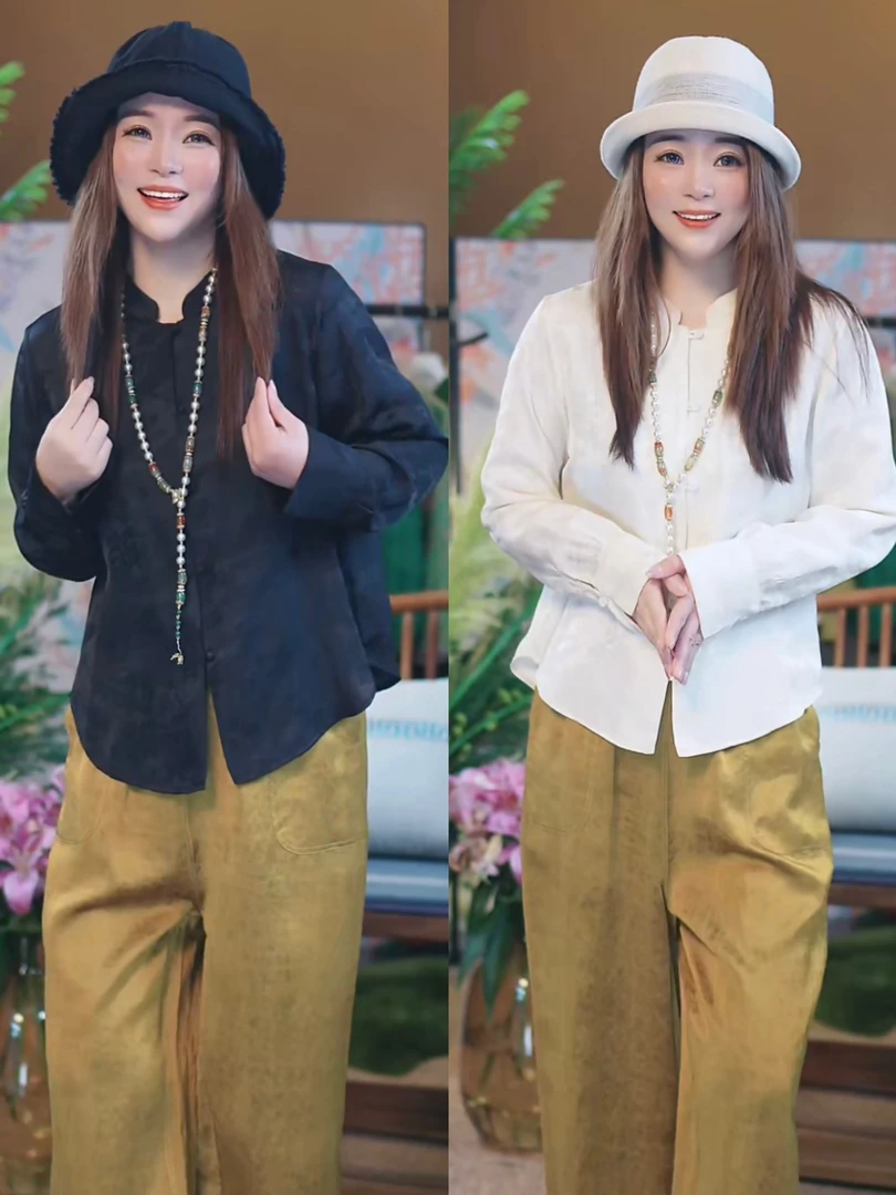 【新中式超好看显白衬衫】提花工艺显瘦百搭必入上衣开衫