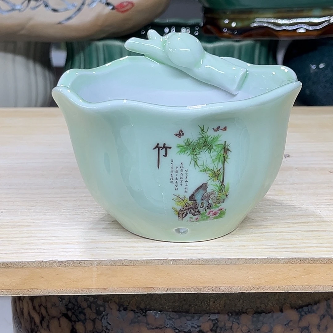陶瓷绿植多肉微瑕花盆口径11*7.5