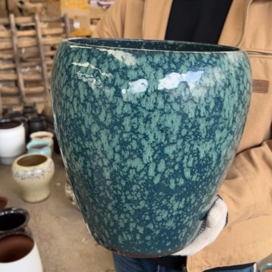 紫砂花盆高31口25————