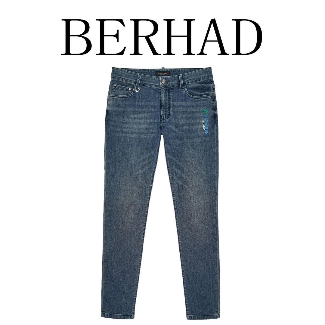 berhad轻奢75.8%棉牛仔裤男士春夏新款原创设计 36086