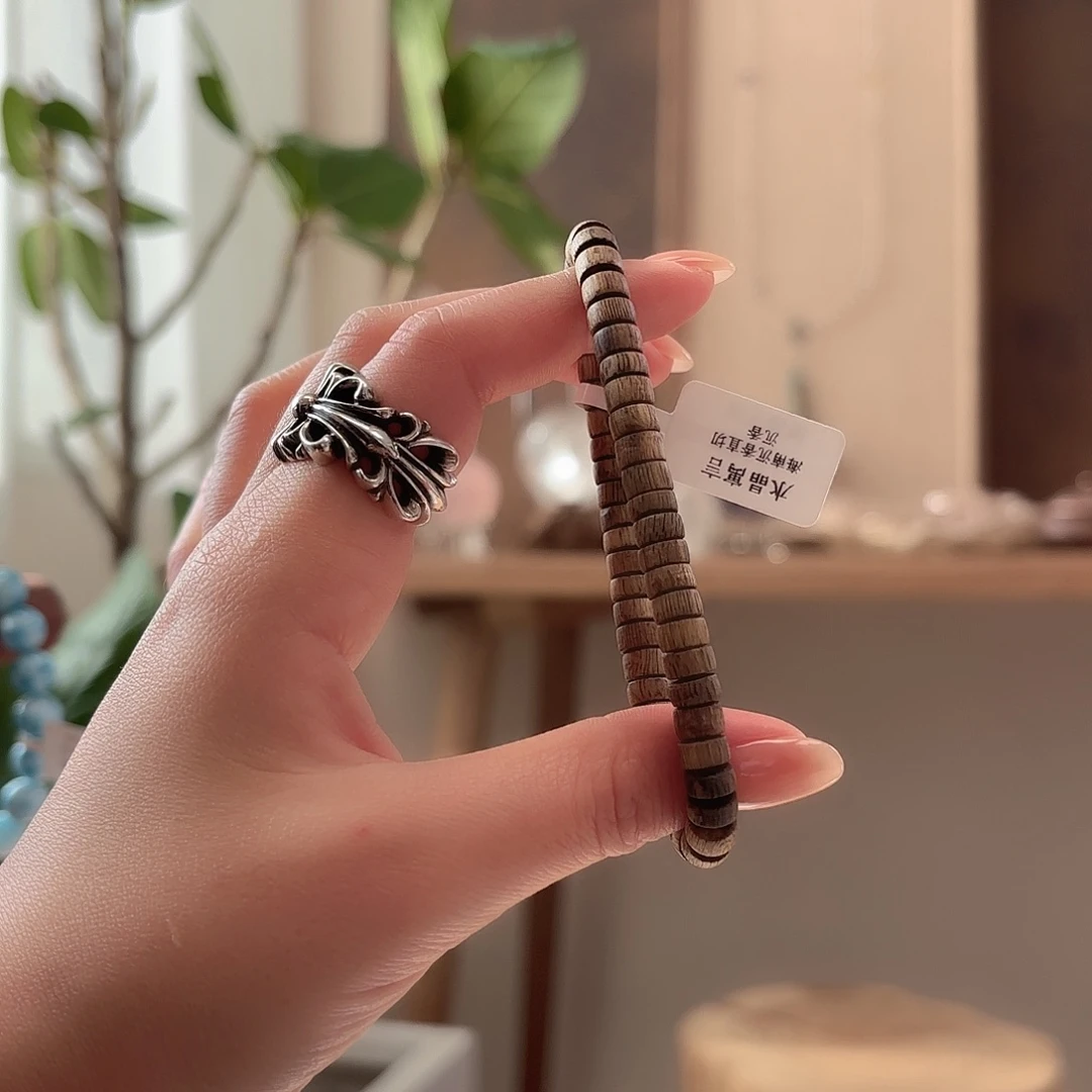 未镶嵌烟晶手串直切