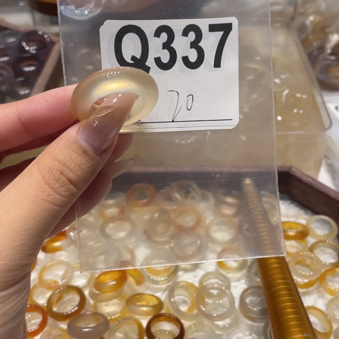 玛瑙/玉髓未镶嵌戒指337