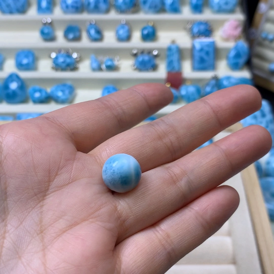 木***针钠钙石（海纹石）未镶嵌吊坠(不含链)