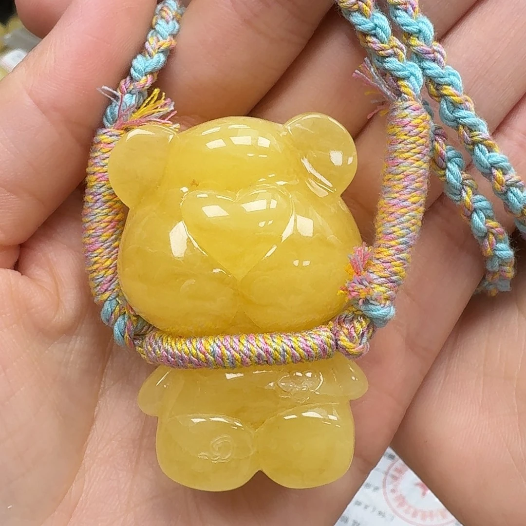 未镶嵌琥珀珠宝奇石吊坠