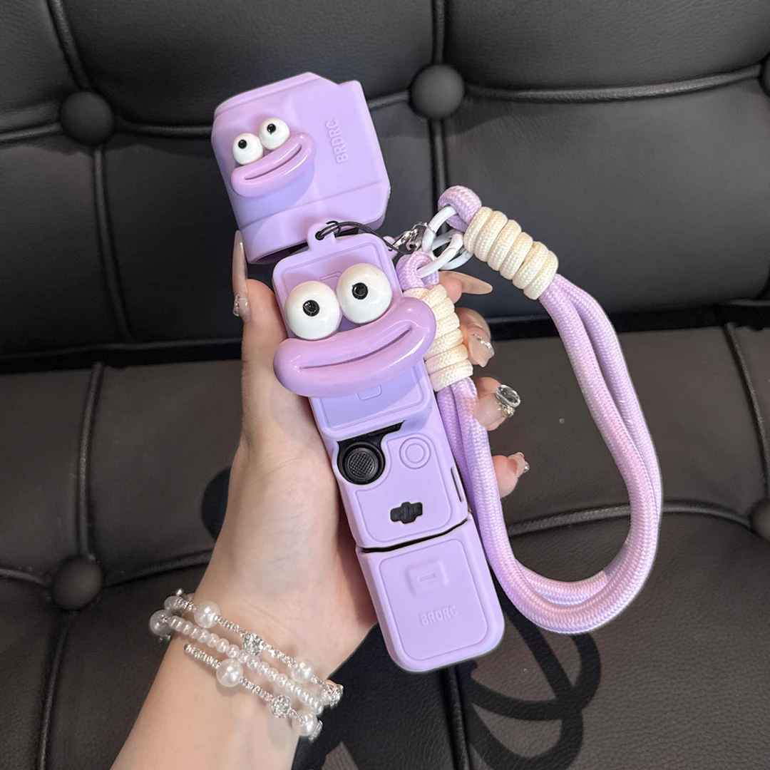 大疆pocket3保护壳创意大嘴可爱搞怪云台相机保护套硅胶防摔配件