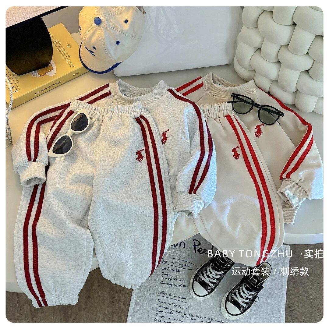 男女童同款儿童亲子卫衣套装2025新爆款秋冬季潮流套装两件套童装