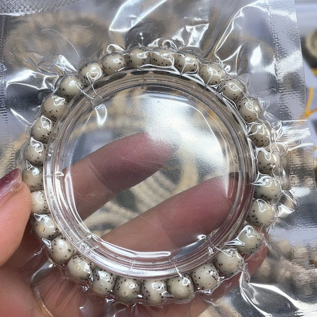 星月菩提吊坠冰糖料留白单圈打灯透油所糯