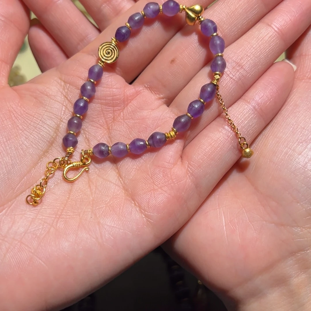紫晶颈饰未镶嵌各种各样