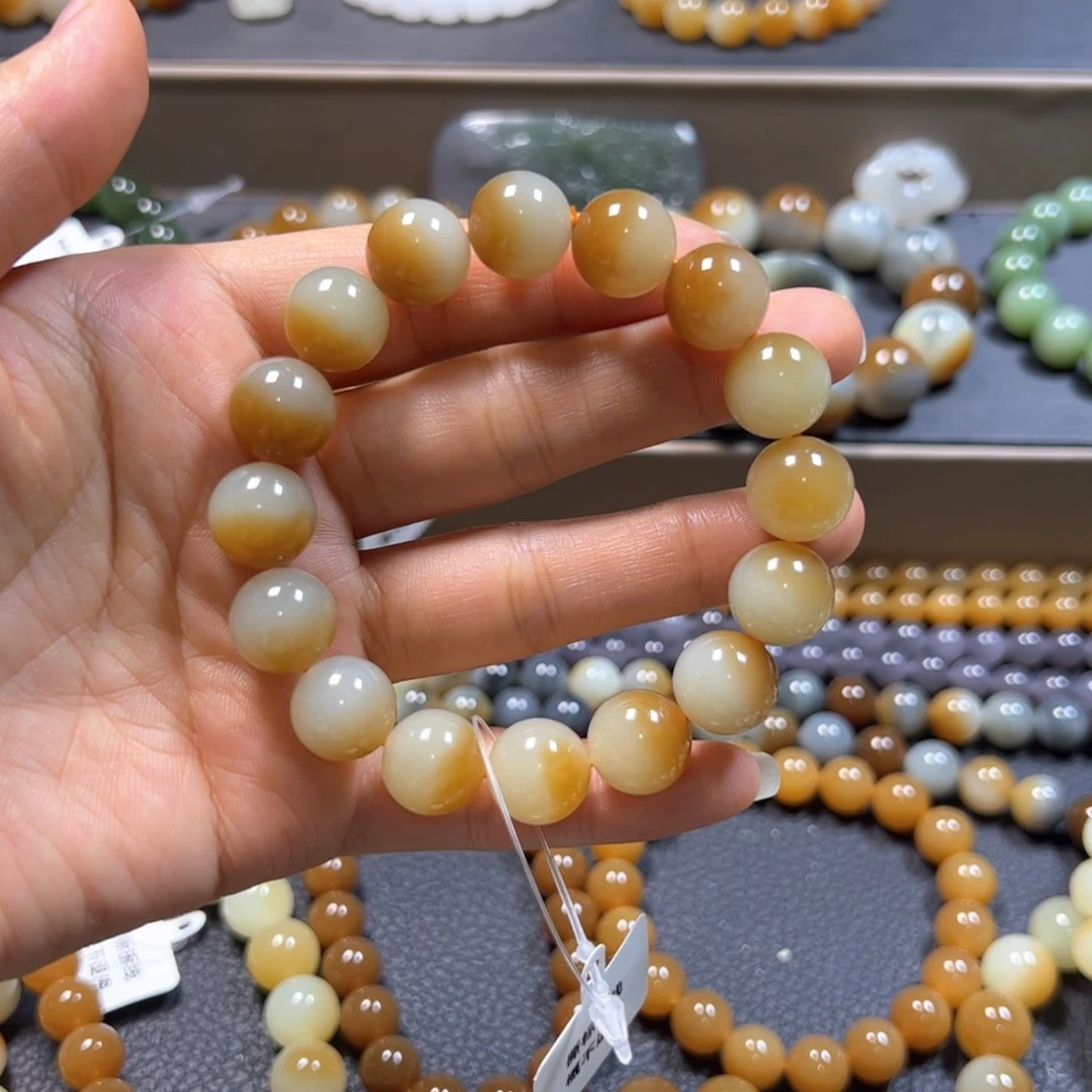 和田玉手链未镶嵌烟*街