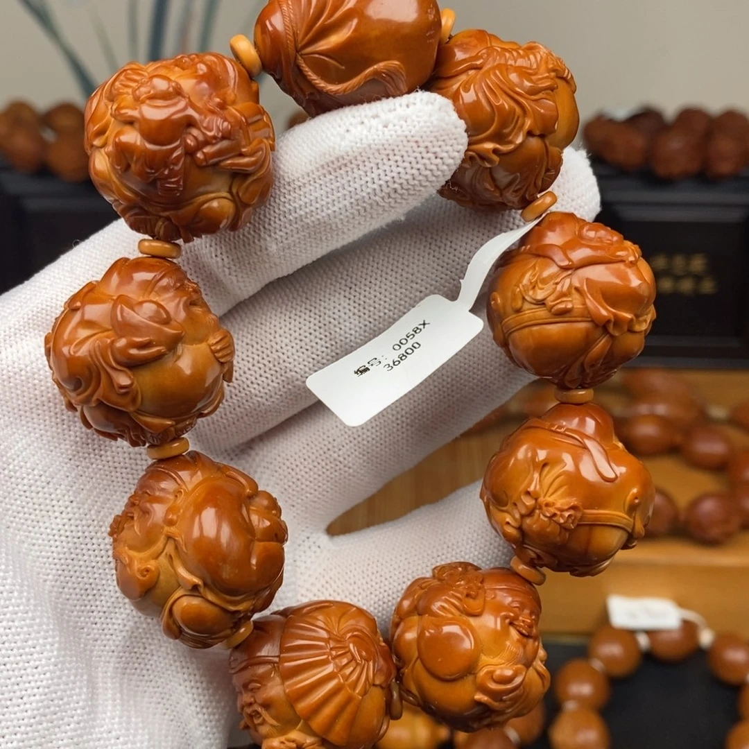 手串橄榄核许忠英老师童子财神