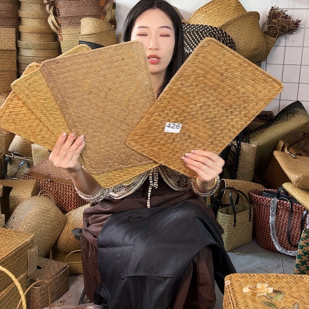 草编草编包/草编收纳盒微瑕疵