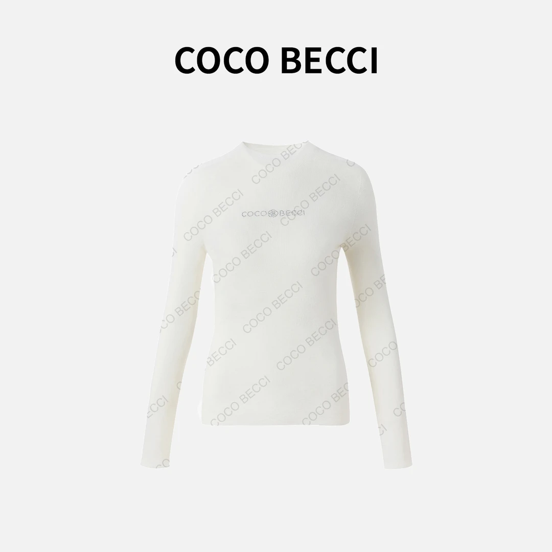 COCO BECCI 100绵羊毛打底衫YT24YA300002