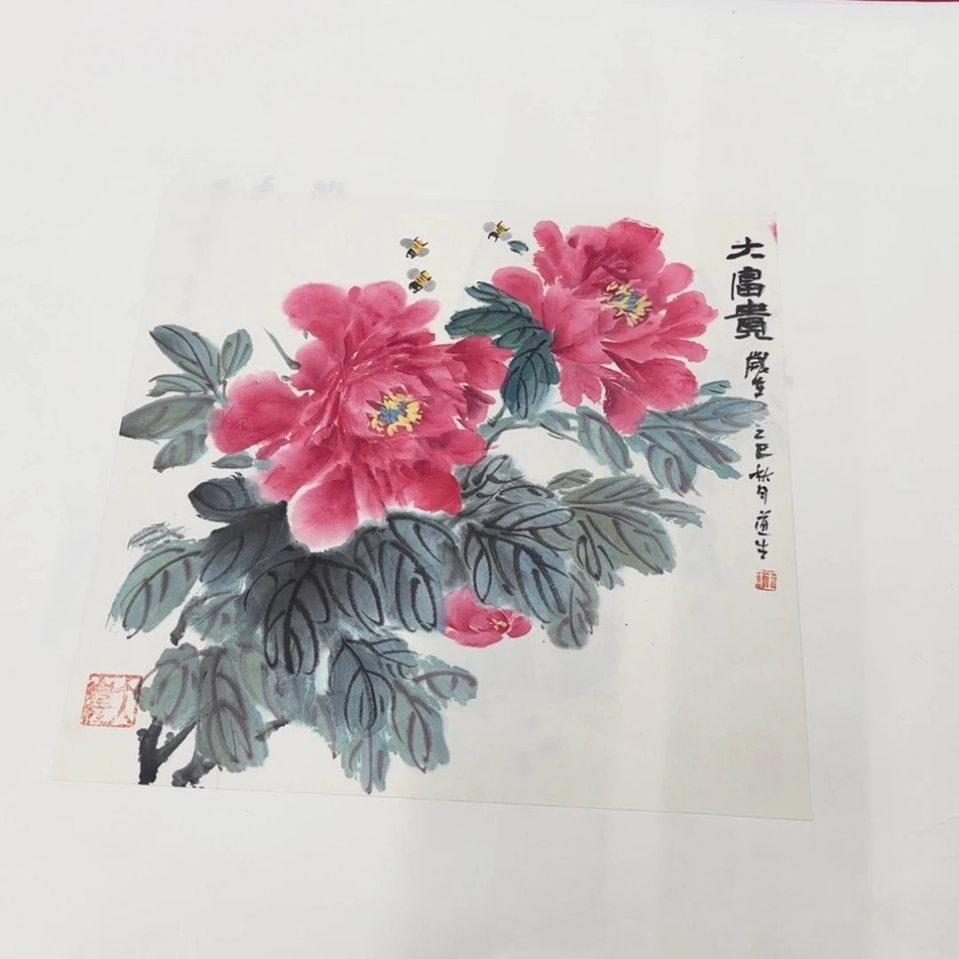 国画花鸟等多种鸟类的栖息