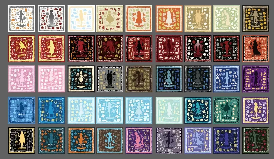 [残影系列]  同人授权 残影一二弹方巾/亚克力杯垫/方卡 盲盒代拆