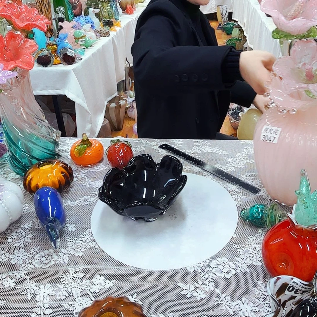 果盘琉璃花瓶花器艺术品