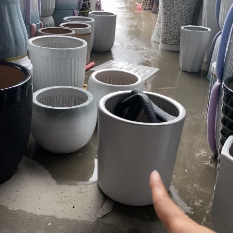 低腰纯白笔筒特大号38*39