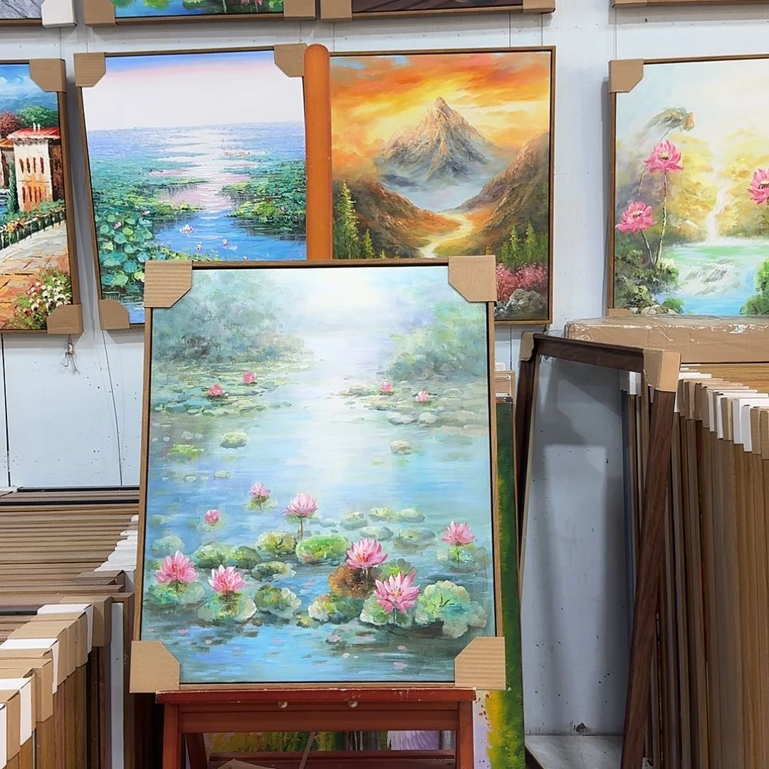 油画5060油画作品入选全国美展并