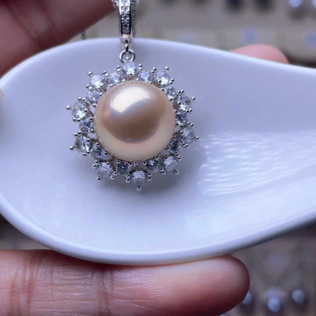 未镶嵌其他换奶嘴扣头淡水珍珠