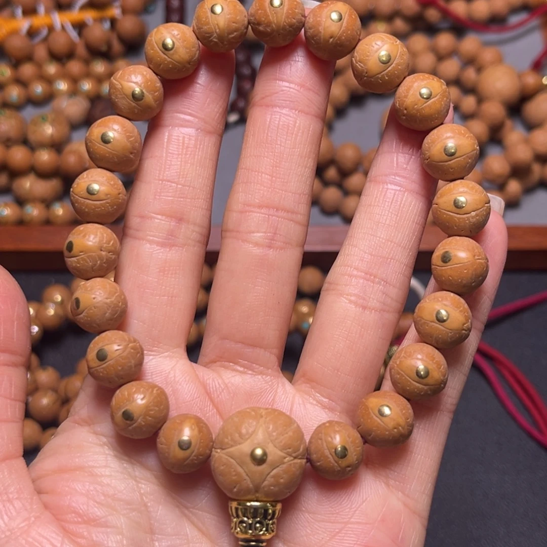吊坠凤眼菩提11mm2025精品铜钉手串