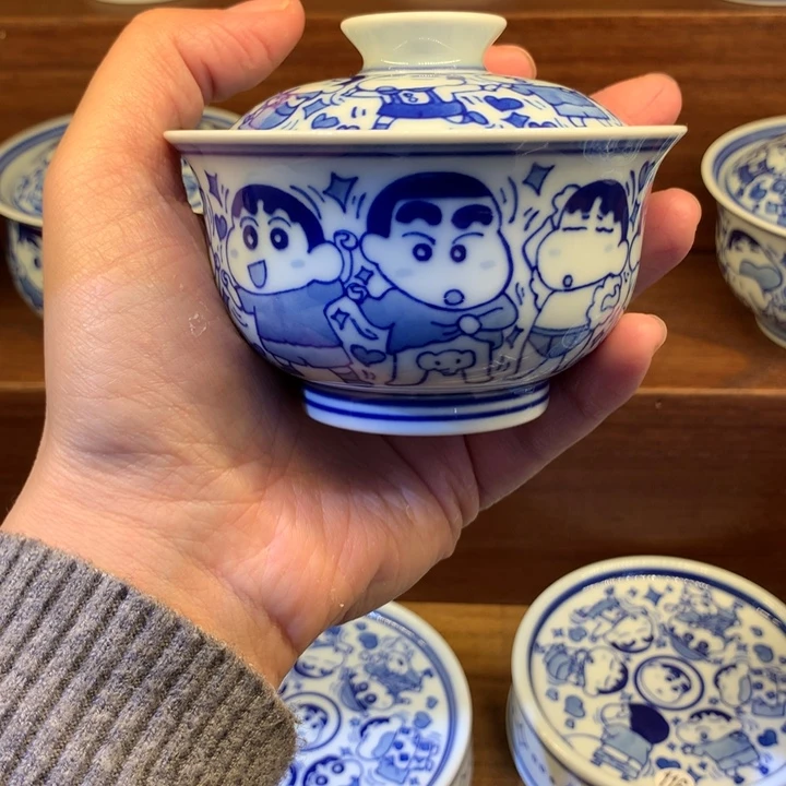 灵*灵蜡笔小新两才盖碗120毫升左右140号