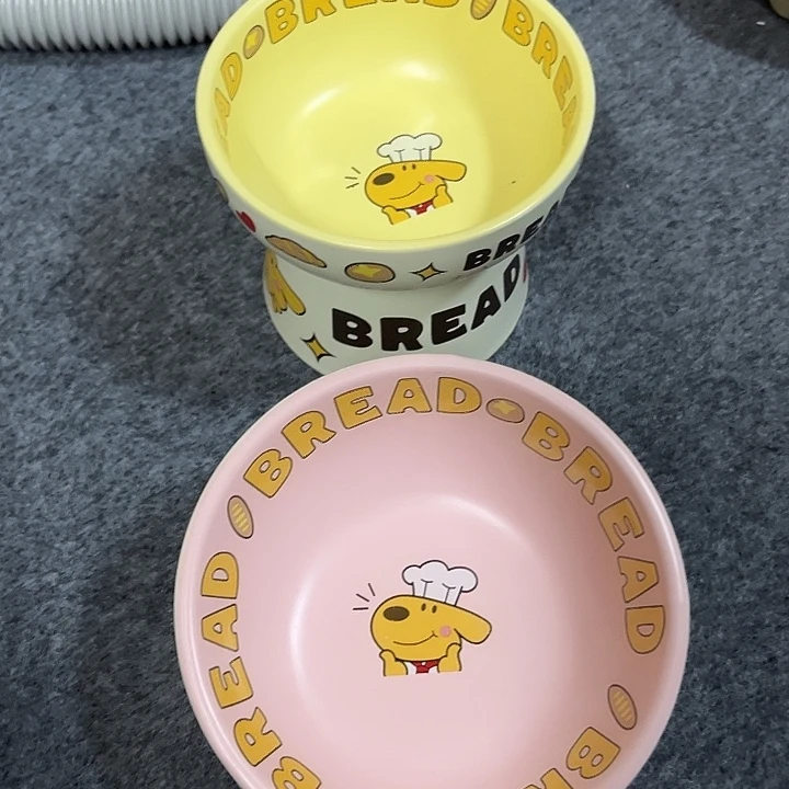 陶陶瓷碗一套面包小狗